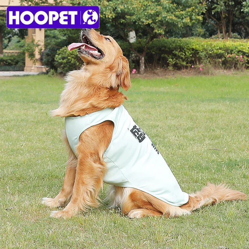 Hoopet Лето Большая Собака одежда футболки сетка ткань дышащая собаки жилет