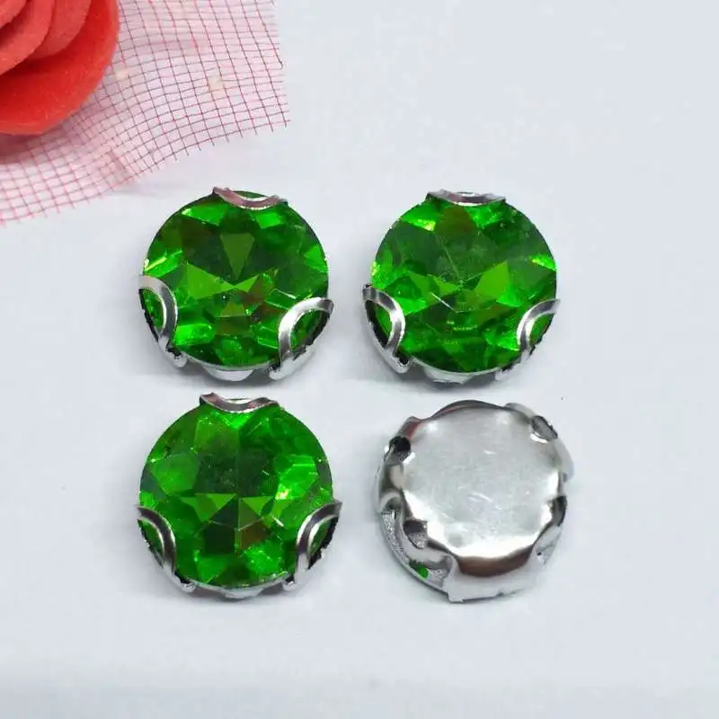 Женское свадебное платье с камнями и изумрудами|sew rhinestones|rhinestone sewglass crystal rhinestones |