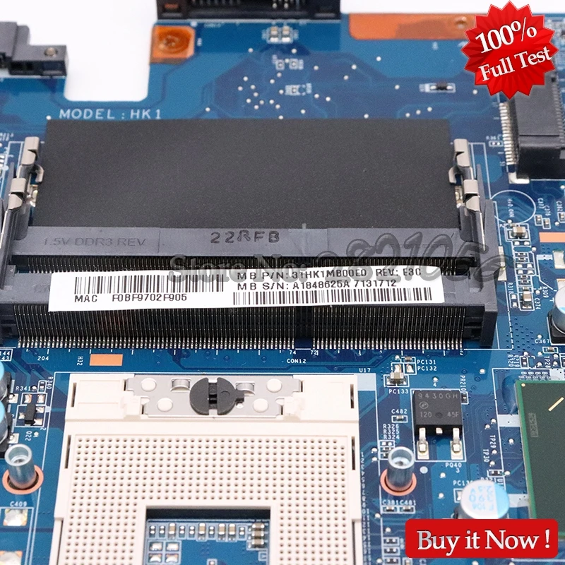 NOKOTION A1848625A основная плата для sony Vaio PCG-71912L MBX-247 материнская плата DA0HK1MB6E0 с GT410M HM65 тест