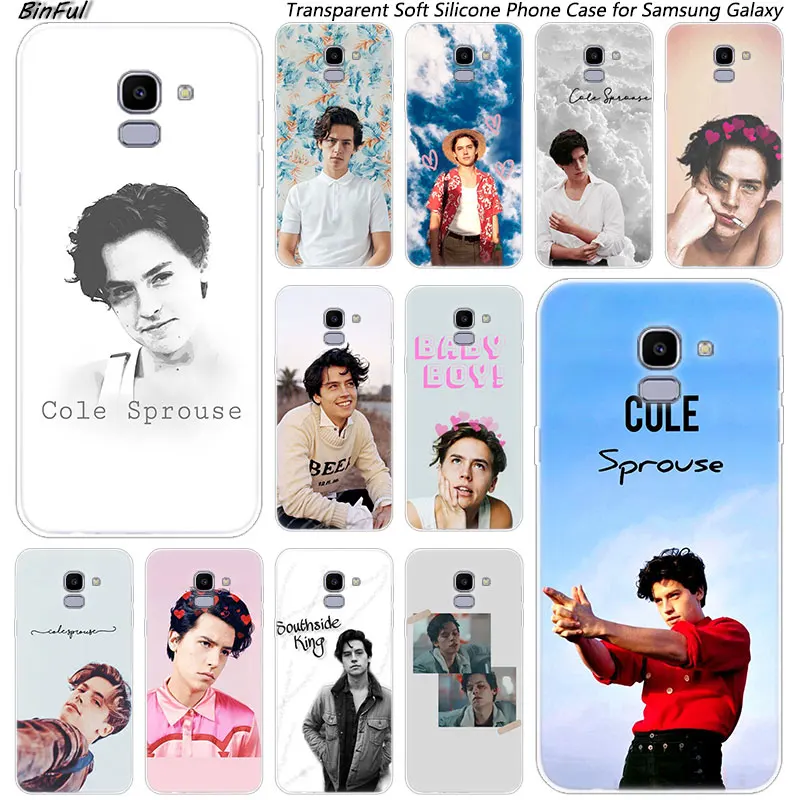 Мягкий силиконовый чехол Cole Sprouse для Samsung Galaxy J8 J6 J4 2018 J2 Core J5 J7 Prime J3 2016 2017 EU