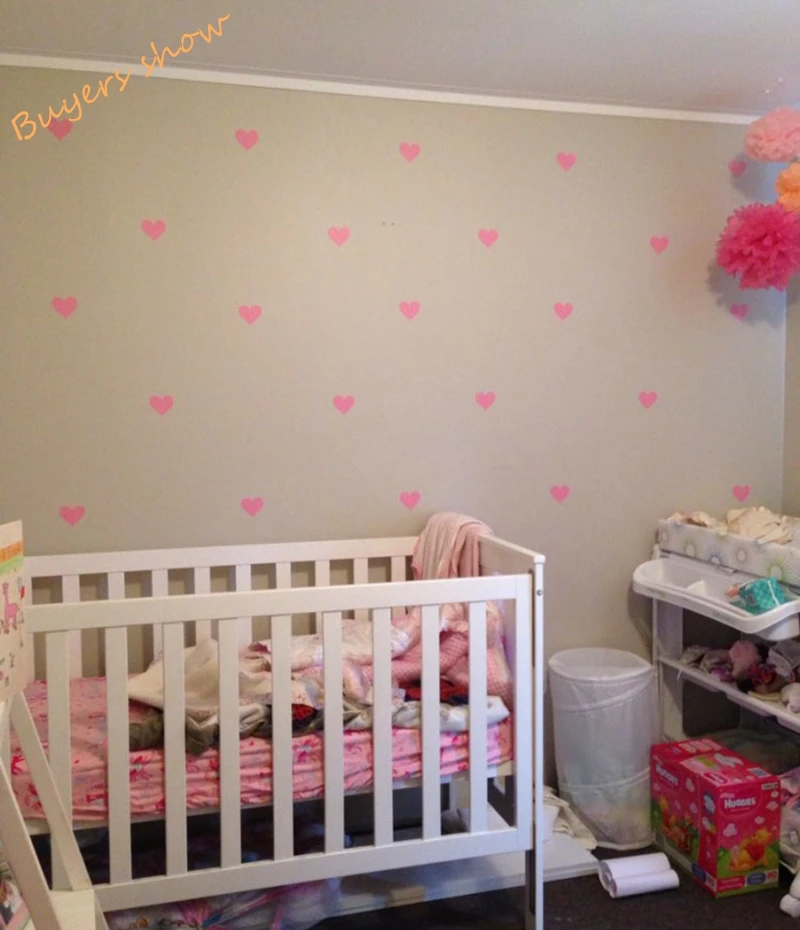 Металлические золотые наклейки на стену в форме сердца виниловые декор для