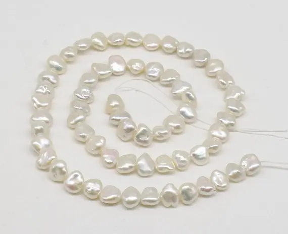 

AA Keshi Pearls 6-7mm Natural Freshwater Pearl Loose Beads,One Full Strand 15inches,Free Shipping