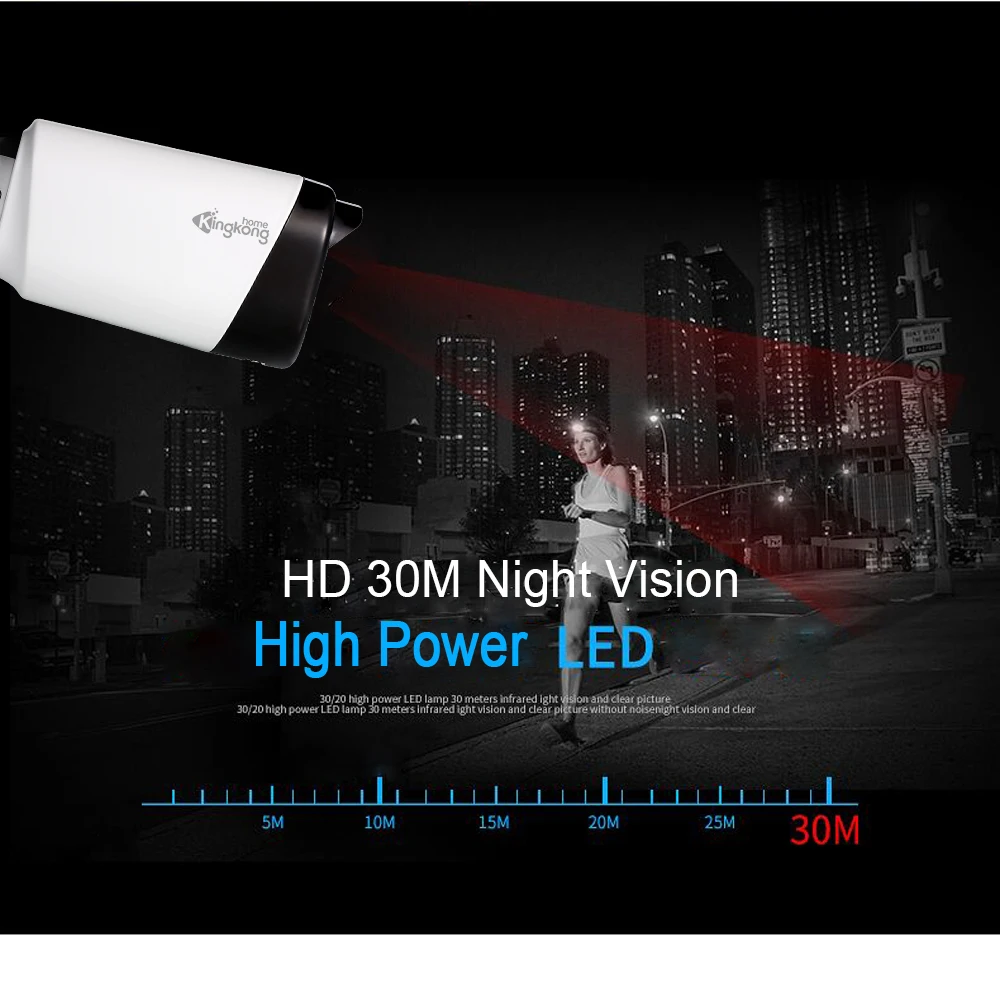 Kingkonghome 1080P 4MP POE IP камера ONVIF Сетевая безопасность CCTV P2P Обнаружение движения