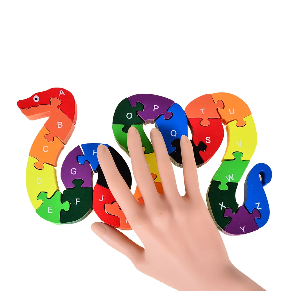 Деревянные пазлы с цифрами и 26 алфавитов детская игрушка ABC / 123|wooden jigsaw puzzle|puzzle