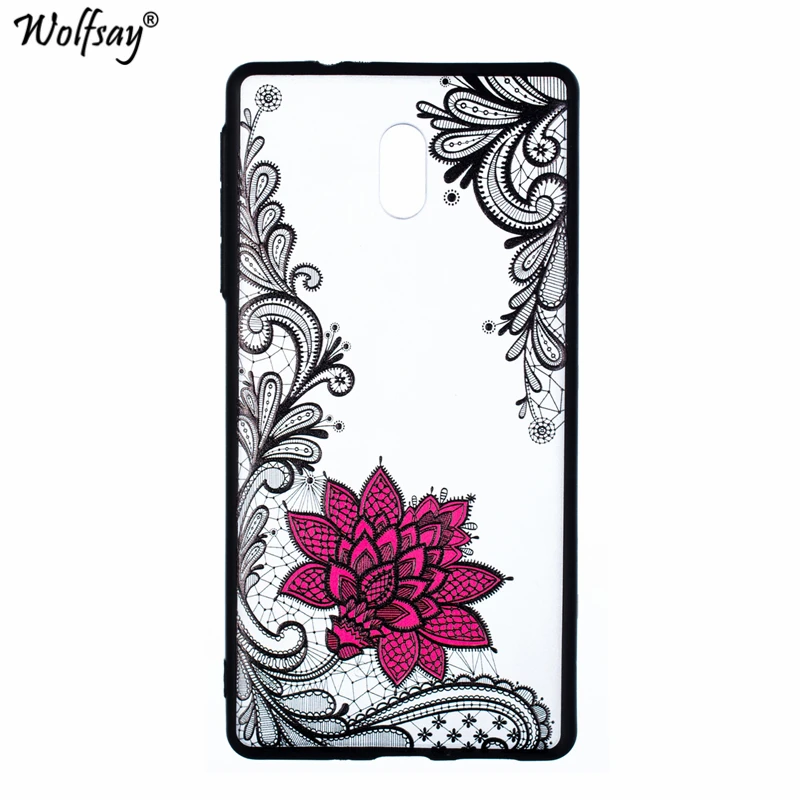 Sexy Flower Case For Nokia 3 Retro Lace Pattern Phone Plastic Shell TA-1020 TA-1032 Fundas |