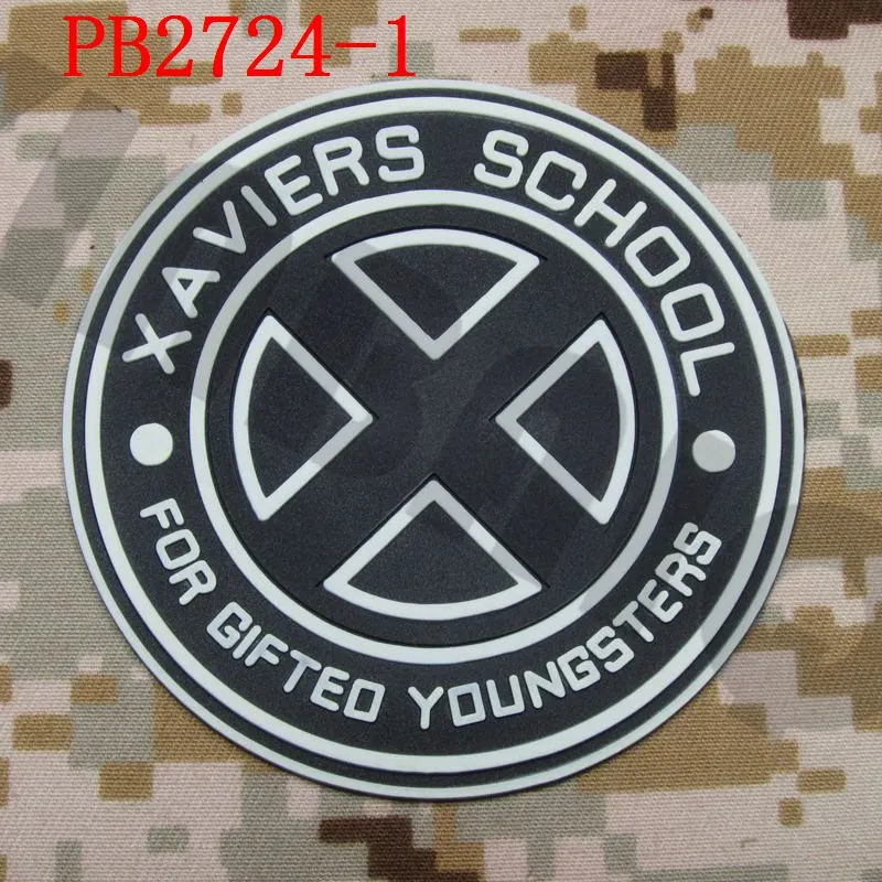 PB2724 Luminous 3D ПВХ патч X-MAN XAVIERS школы для одаренных подростков - Цвет: PB2724 Luminous