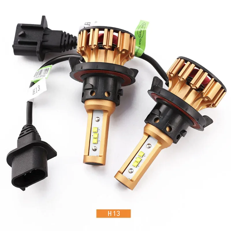 Автомобильные светодиодные лампы H4 H7 H11 9005 9006 с высоким и низким лучом чип SMD 70 Вт