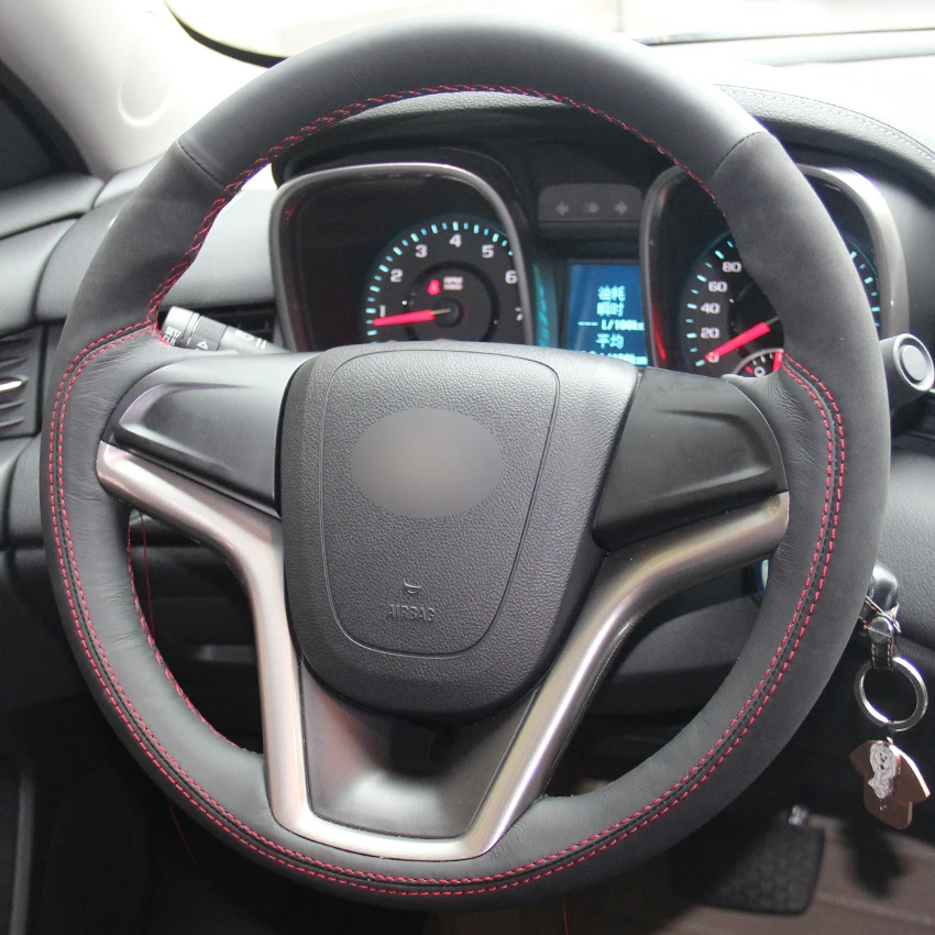 Черная натуральная кожа черная замша искусственная для Chevrolet Malibu 2011 2014 вольт 2015|car