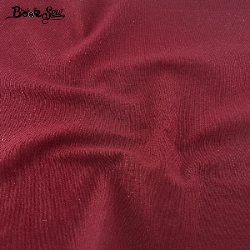 Booksew цвет красного вина Текстиль для дома из хлопка и льна Ткань скатерти Подушка