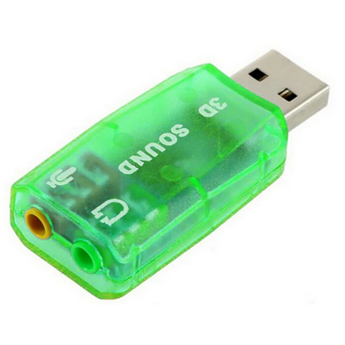 Внешняя звуковая карта USB 5 1 Вт разъем для наушников и микрофона 3 мм компьютерный