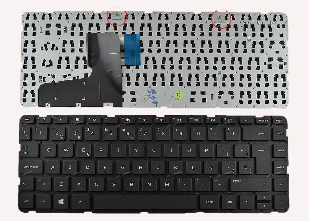 

Новая клавиатура SP с испанской раскладкой Teclado для ноутбука 14-n 14-n200 14-N000 14-NXXX серии MP-13M56LA-698 PK1314C2A24 черного цвета без рамки