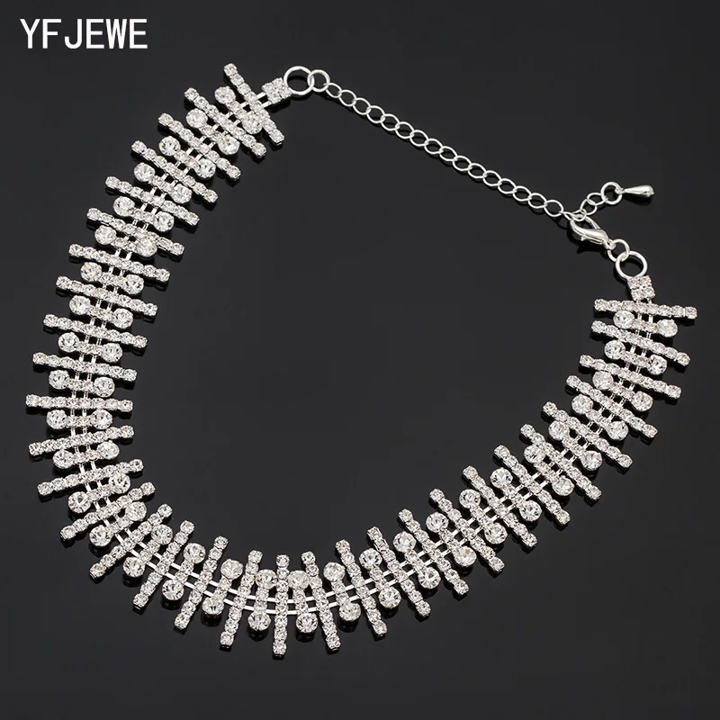Длинная цепочка YFJEWE из металла с кристаллами стразы N368|long necklace|fashion necklacenecklace fashion |