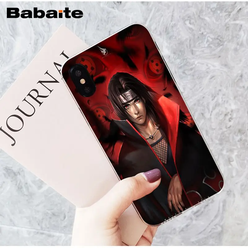A13 Babaite Naruto Itachi Uchiha японский приход Прозрачный чехол для телефона для iPhone X XS MAX 6 6S 7 7plus 8 8Plus 5 5S XR - Цвет: A13