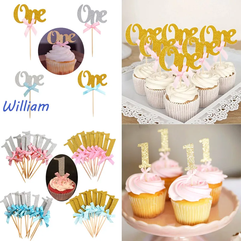 Бумага с блестками для детей 1 год вставка торта 10 шт. 6 украшения дня рождения |