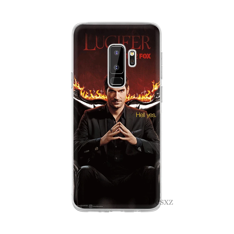 Чехол LUCIFER для Samsung M10 M20 M30 M40 S6 S7 Edge S8 S9 S10 Plus S10e Note 8 9 10 милый чехол | Мобильные