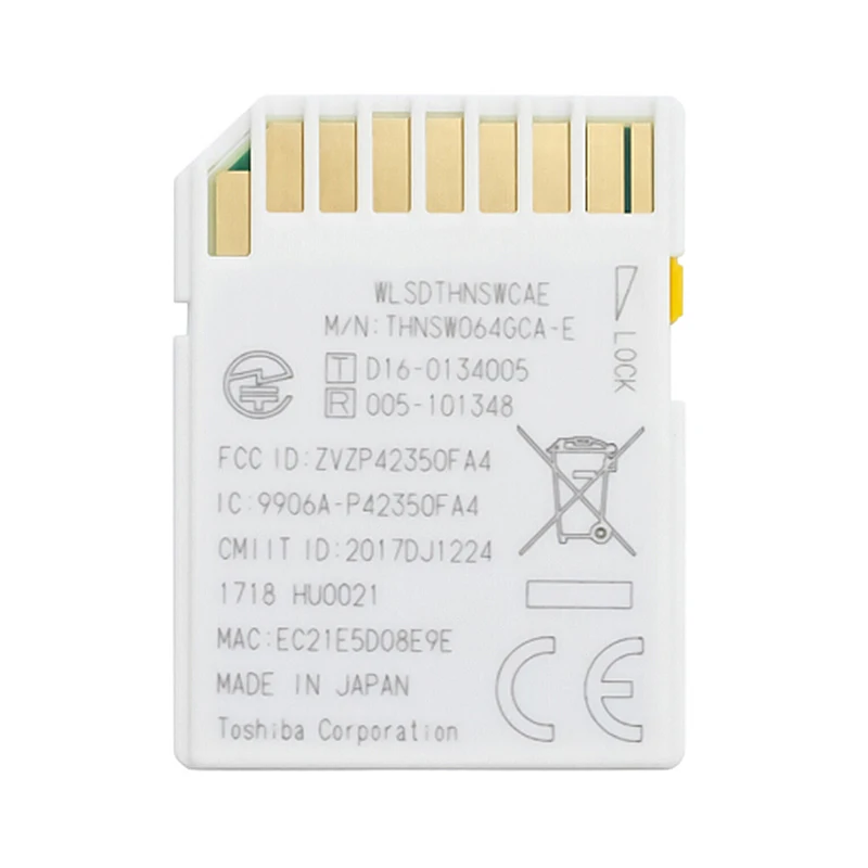 Карта памяти TOSHIBA Wi Fi 16 ГБ 32 64 W 04 sd карта FlashAir Class10 флеш камера для загрузки фото и