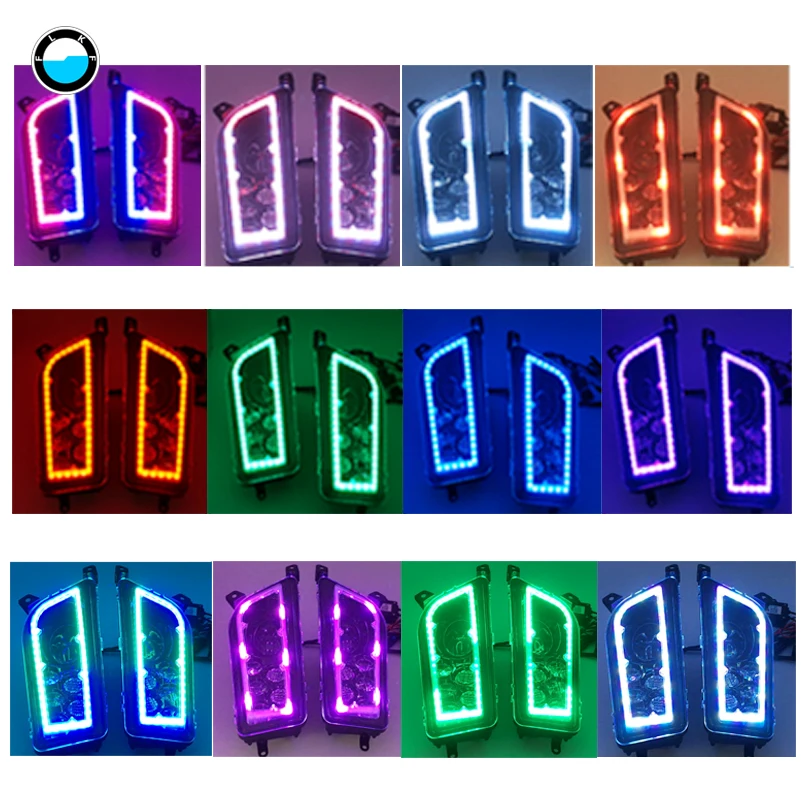 ATV UTV POLARIS RZR светодиодные фары с RGB подсветкой для Polaris Razor Push 1000 XP управление