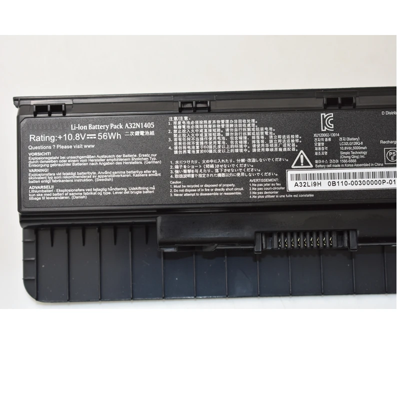 HSW 10 8 V 56WH A32N1405 батарея для ASUS ROG N551 N751 G551 G771 GL551 LG771 G551J G551JK G551JM bateria akku|Аккумуляторы