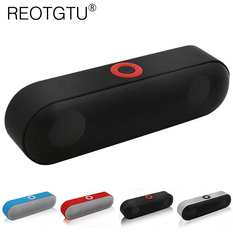 Bluetooth Колонка Reotgtu компактная портативная с поддержкой TF AUX|Портативные колонки| |