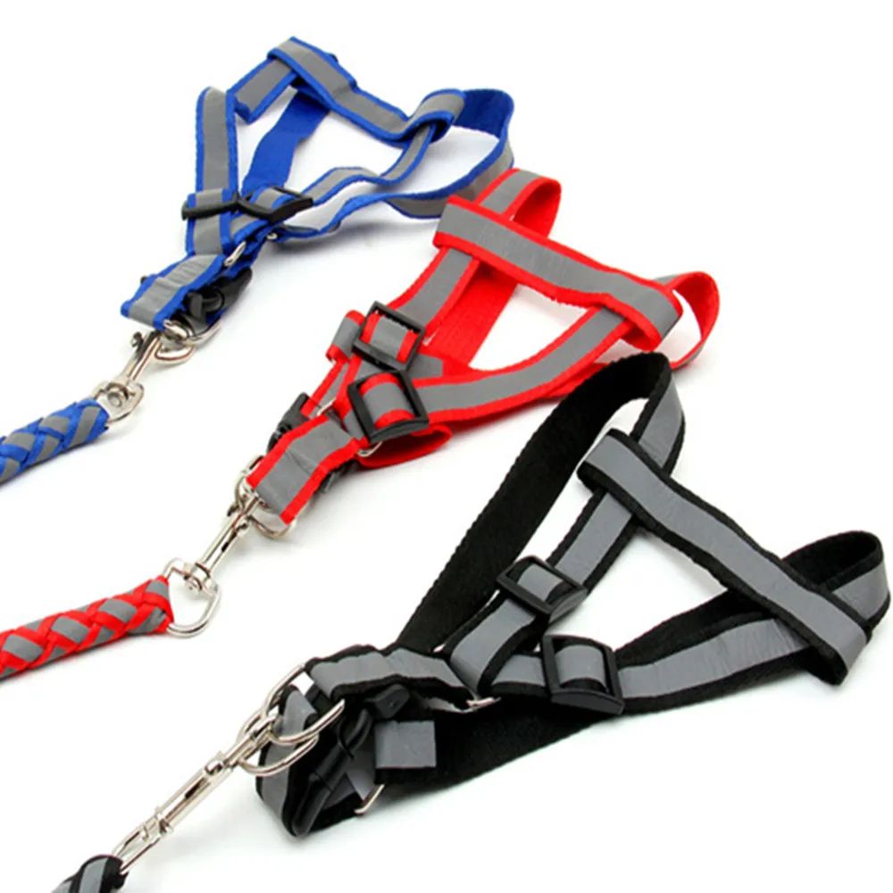 Комплект шлейки для собак и кошек нейлоновая аксессуары домашних животных | Дом