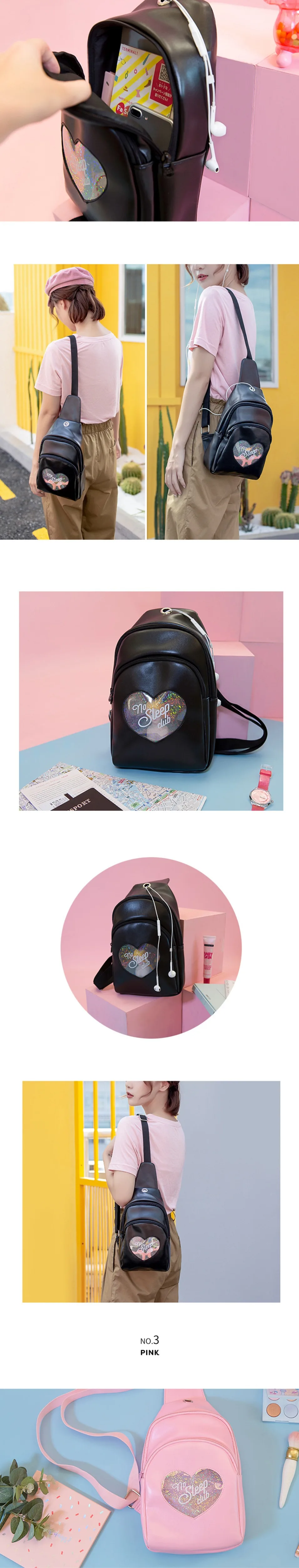 Kawaii Fanny поясная сумка для девочек, женская сумка на плечо, ПУ Голограмма, мини-рюкзак, нагрудная сумка, сумка через плечо, ручная сумка, дорожная поясная сумка