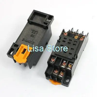 2 шт. реле 11 Pin 35 мм на din рейке HH53P разъем питания база PYF11A|rail mount green laser|socket lga775socket led