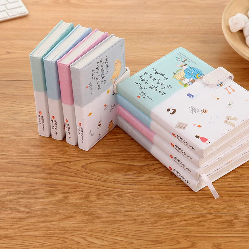 Kawaii тетрадь с животными милый планировщик красочный мультфильм иннерс мягкий