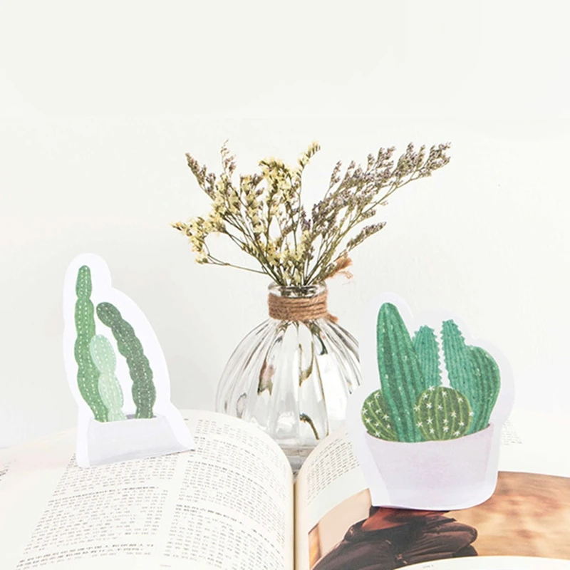 2018 Cactus Дизайн заметки Тетрадь Блокнот Бумага Стикеры канцелярские | Канцтовары