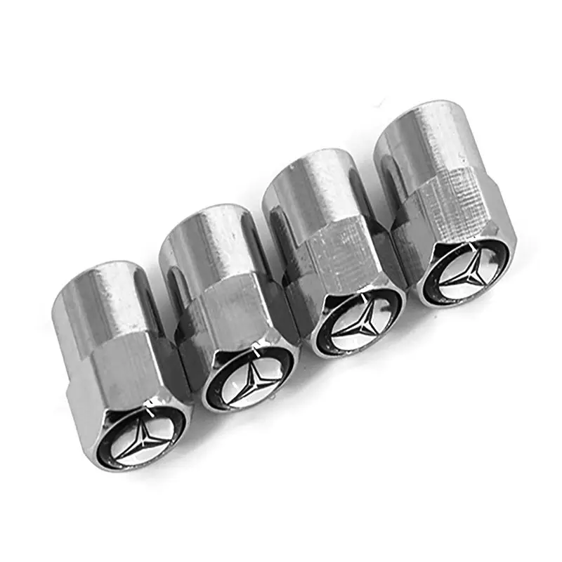 4pcs/set Car Wheel Tire Valves Tyre Air Caps Car-stying case for Mercedes AMG AppleTree A200 A180 B180 B200 W203 W210 w204 C180 |