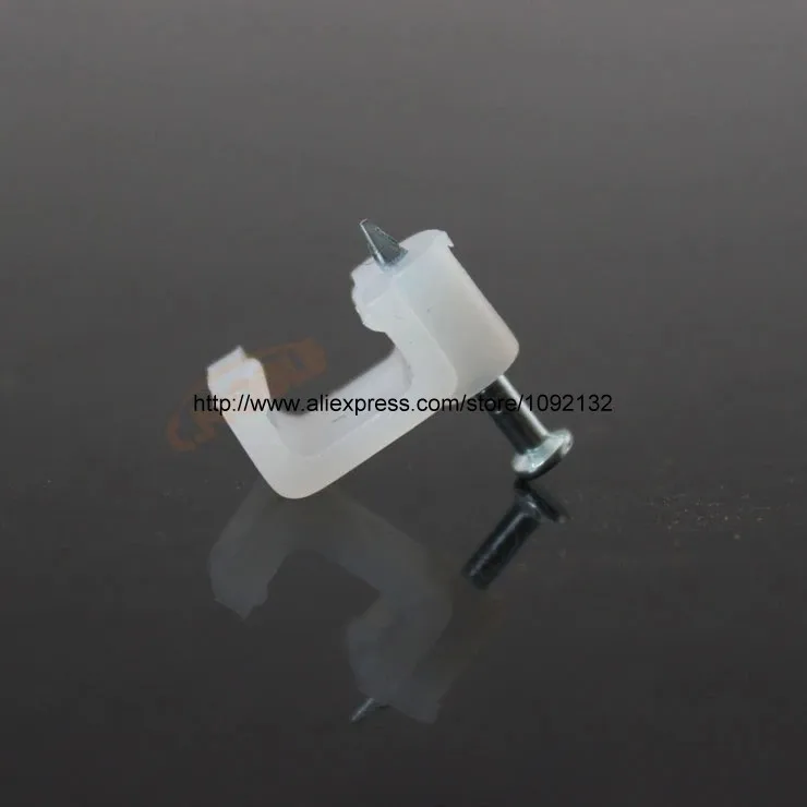 100 шт. 4 мм настенные винтовые зажимы для квадратных кабелей/Кабельные