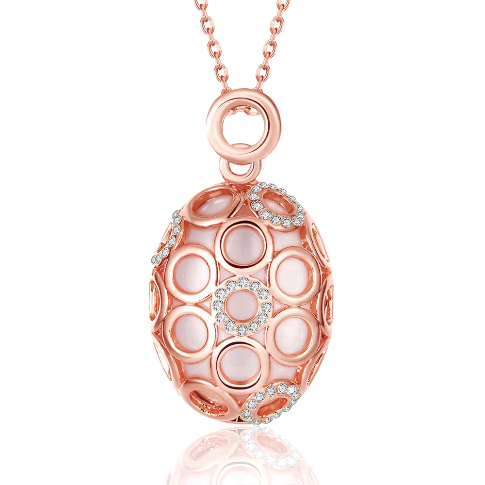 Ожерелье с подвесками ERLUER Fashion Hot золотого цвета с австрийскими кристаллами опаловой формы для женщин и девочек. Ювелирные подарки.