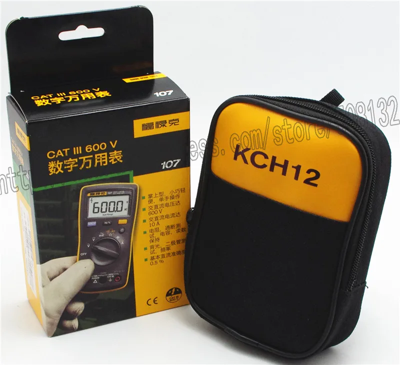 Fluke 107 + KCH12 мягкий чехол размером с ладонь портативный/Ручной цифровой F107 kch12
