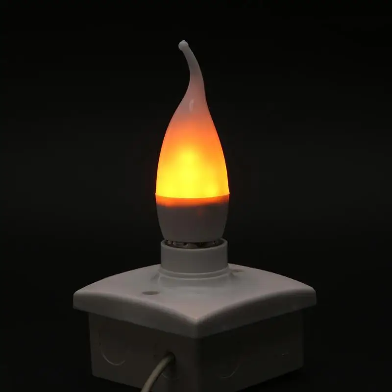 39 SMD 2835 Светодиодный светильник E14 3W эффект пламени эмуляция мерцающие лампы лампа