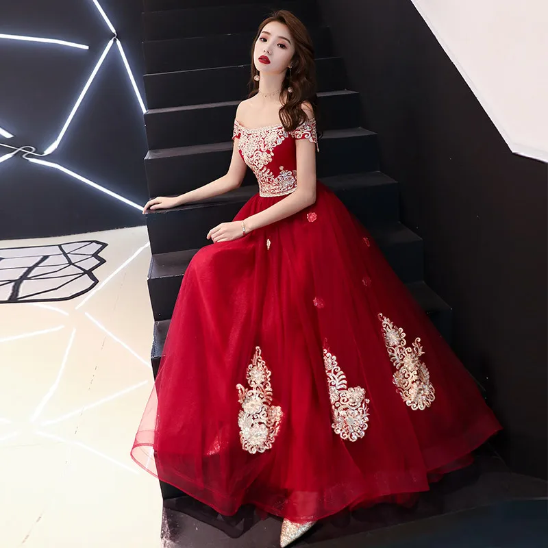 Robe De Soiree новые сексуальные трапециевидные кружевные вечерние платья с коротким рукавом и вырезом лодочкой длинные элегантные свадебные платья для гостей ES1548
