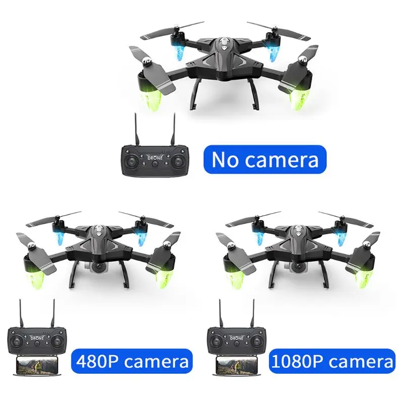 

F69 складной Радиоуправляемый вертолет Дрон HD камера 480P/1080P WIFI FPV удержание высоты Безголовый режим Квадрокоптер модель
