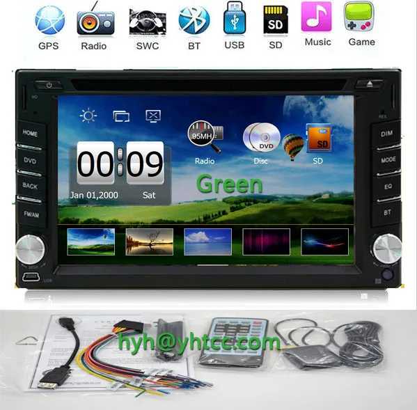 НОВЫЙ Магазин! Автоэлектроника 2 din Dvd-плеер Автомобиля GPS Navi 6.2 дюйма 2din