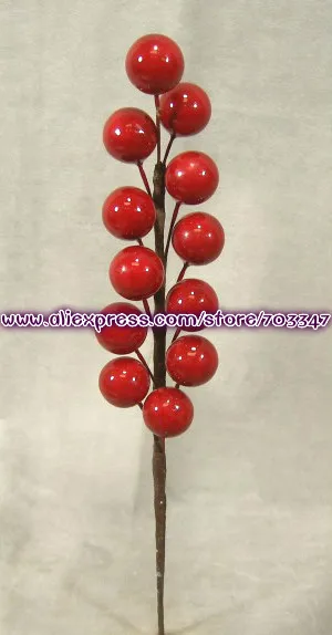 

Promotion !!!144 X Artificial Berry Pick Branches in Red for Holiday Decorating Decorative Flowers And Wreaths