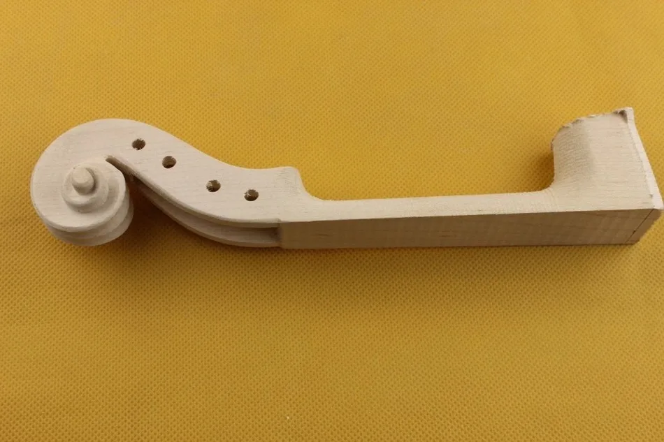 

2 pcs hand carved Student Maple White Violin Neck 4/4 full size