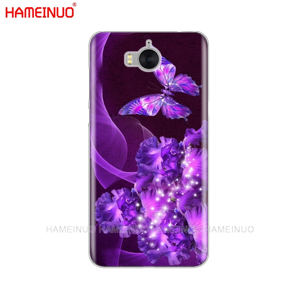 HAMEINUO чехол для сотового телефона с бабочками на белых розах и цветами huawei honor 3C 4X 4C