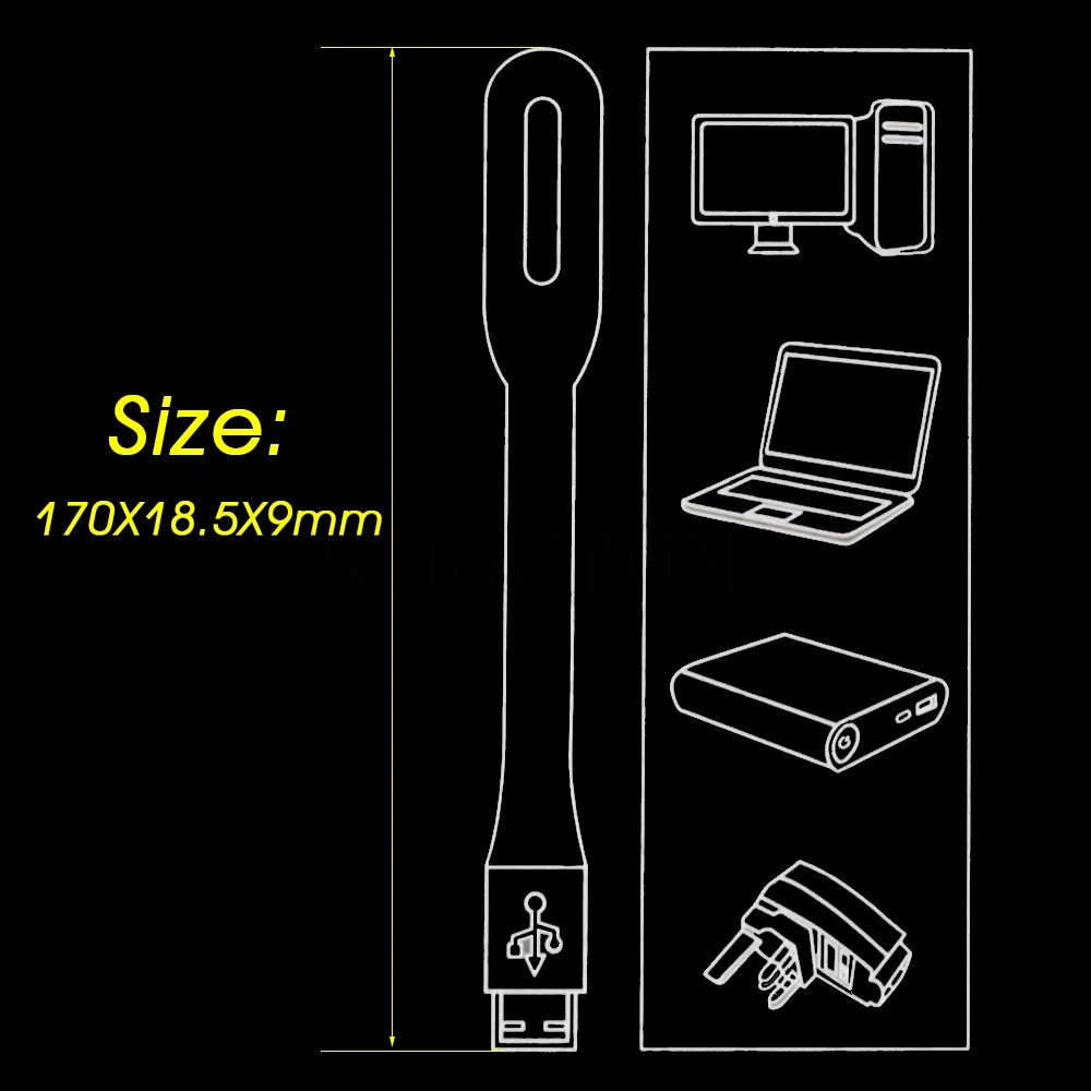 Kebidumei Горячая ультра яркая 1 2 Вт USB Светодиодная лампа для компьютера ноутбука ПК