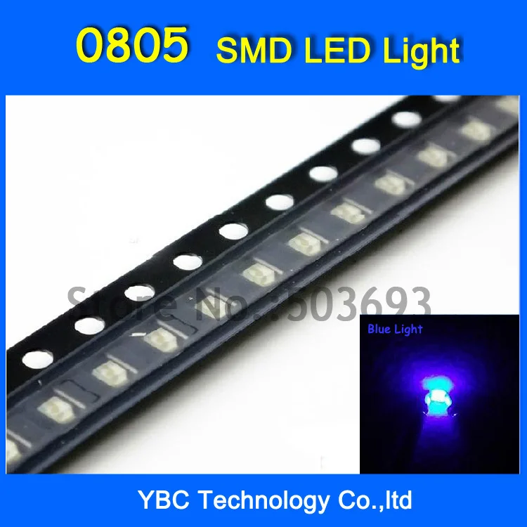

3000 шт./лот 0805 SMD ультра яркий синий светодиодный Диод