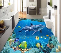 3d wallpaper custom waterproof 3d flooring pvc sea world dolphin of 3d flooring wallpaper photo 3d wall murals wallpaper
