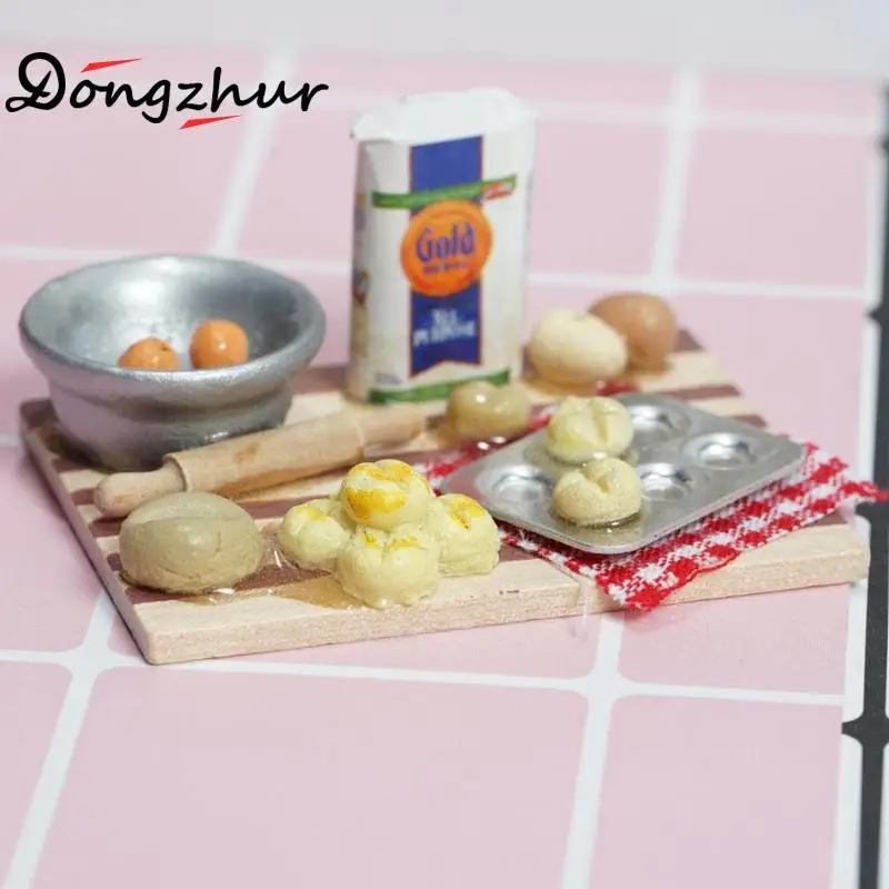 Dongzhur Миниатюрный Кукольный дом 1:12 Кухня Мини богатый лицо стол разделочная доска