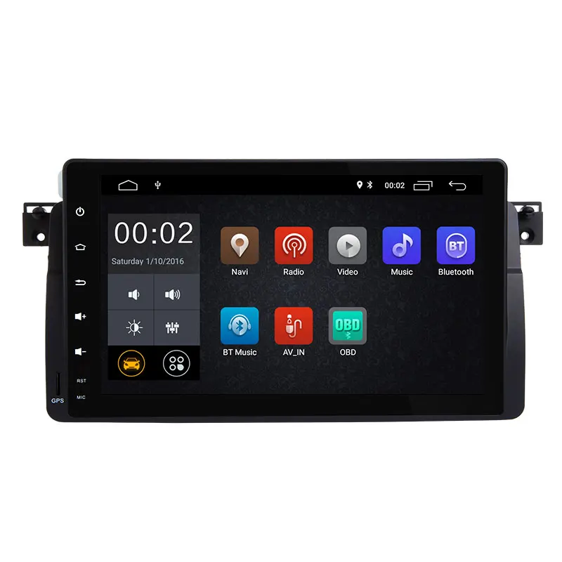 Josmile1 Din Android 8 1 Автомобильный мультимедийный плеер для BMW E46 M3 Rover 75 CoupeNavigation DVD GPS
