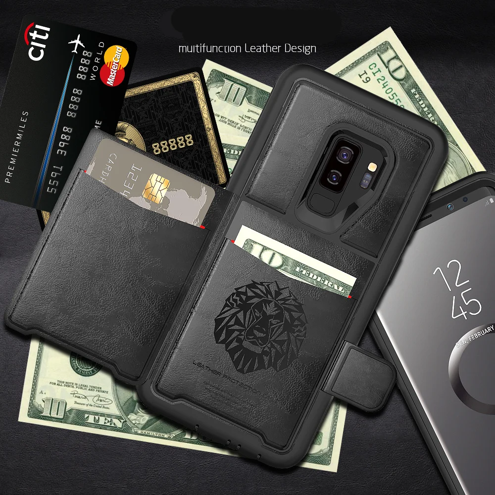 2018 Новый CBL PC + ТПУ PU кожаный чехол для Samsung S20 S10 Plus Note 9 с несколькими отделениями