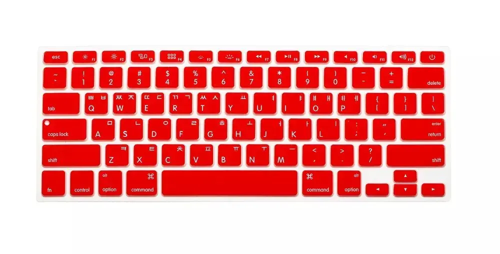 Американский макет корейских букв алфавита наклейки на клавиатуру для Macbook Pro 13