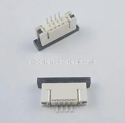 

10 шт. FPC FFC 1 мм шаг 4 контактный ящик тип плоский разъем нижний контакт