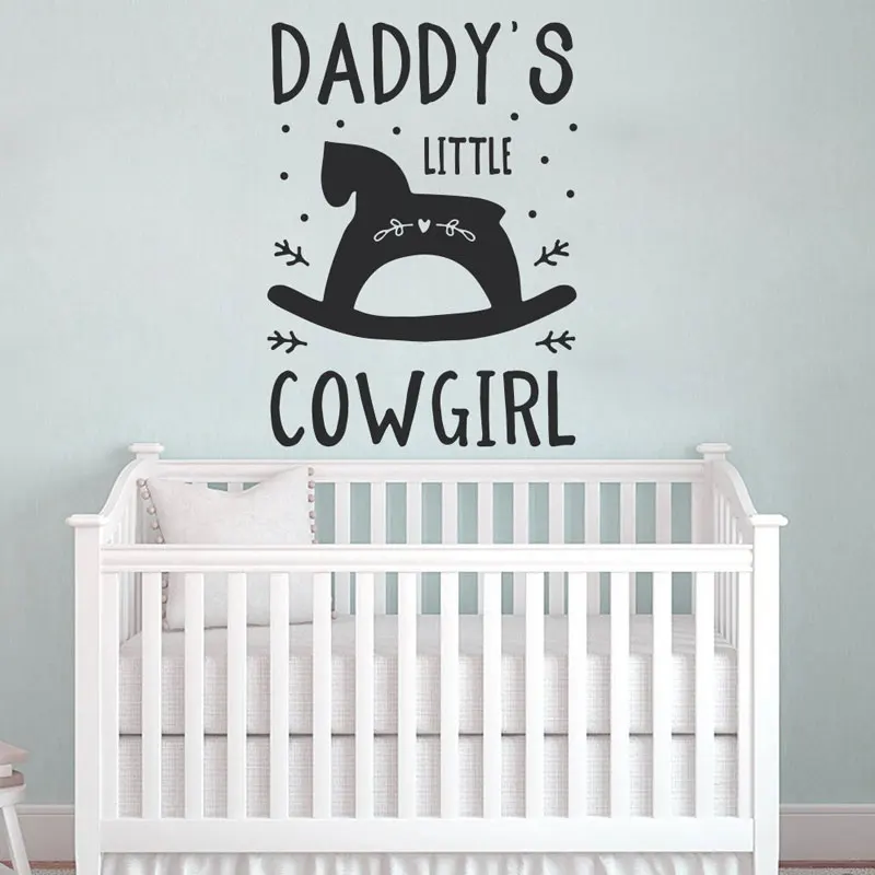Daddy's Little Cowgirl декор для детской комнаты милые настенные художественные