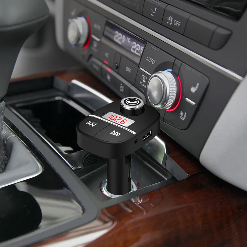 Fm передатчик Aux модулятор громкой связи Bluetooth автомобиль автомобильный комплект