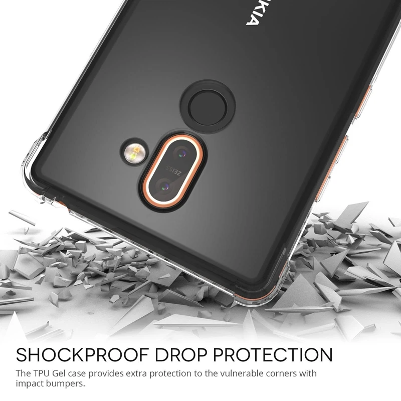 Clear Soft TPU Case for Nokia 2.2 2.1 2 7.1 3.1 5.1 Plus 7 8 Sirocco 6 2018 3 5 Shockproof Cover |
